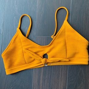Mustard Bathing Suit Top